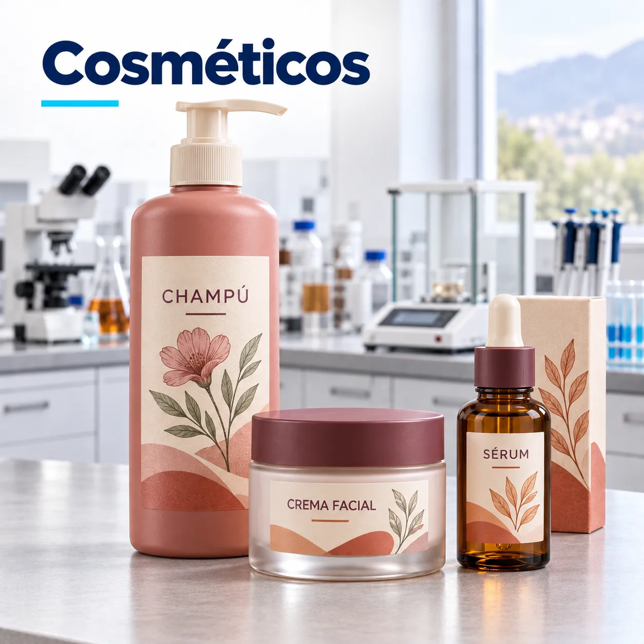 Análisis laboratorio para cosméticos